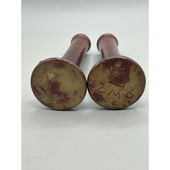 Van Briggle very early 1903-1920 Bud vases Purple Rose SET OF 2 - Picture 6 of 16